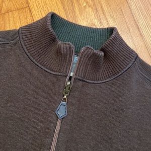J&M Reversible 1/4 Zip LS
